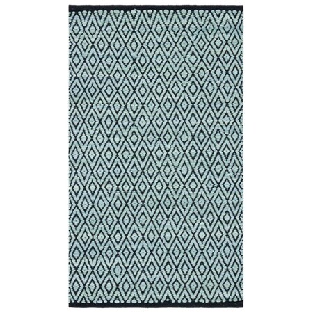 Safavieh 3 x 5 ft. Montauk Contemporary Rectangle Rug, Green & Black MTK621Y-3